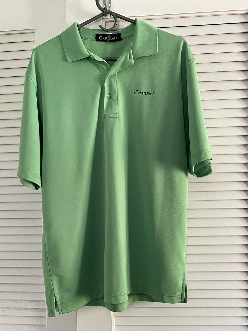 Cariloha Bamboo Polo Shirt Cozumel Souvenir